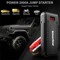 thumbnail image 2 of Imazing Portable Car Jump Starter - 2500A Peak 20000mAH (Up to 8L Gas or 8L Diesel Engine) 12V Auto Battery Booster Portable Power Pack with LCD Display , QC 3.0 and LED Light, 2 of 7