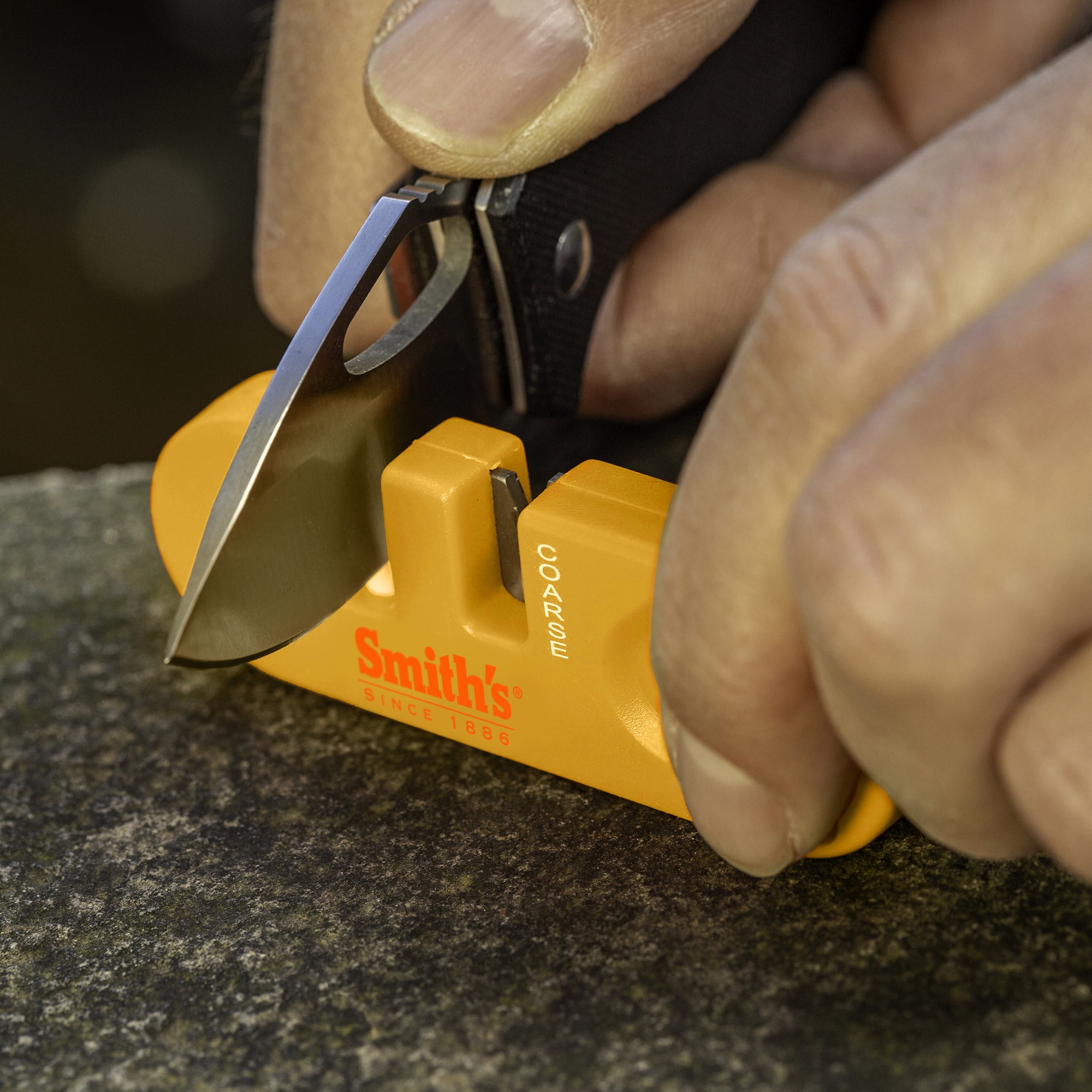 (2 pack) Smith’s 51459 Pocket Pal Knife Sharpener - 2-Pack - Orange