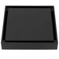 thumbnail image 3 of Desagüe de suelo de ducha negro, colador de cobre para cocina, baño y balcón, 10 x 10 cm, 3 of 14