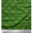 thumbnail image 1 of Soimoi Green Modal Satin Fabric Brush Stroke Abstract Printed Craft Fabric by the Yard 42 Inch Wide, 1 of 3