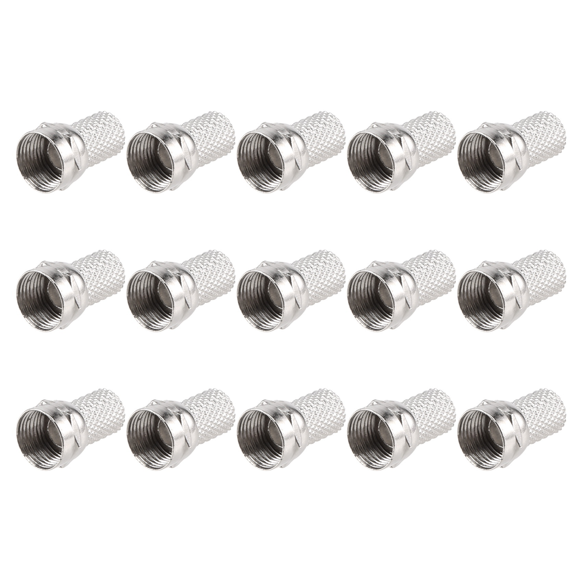 New Arrivals 15 Pcs RG6 F-Type Twist-On Coax Coaxial Cable Connector Male for CCTV Camera
