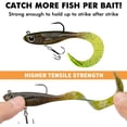thumbnail image 3 of TRUSCEND Pre-Rigged Soft Fishing Lures, Super Durable Soft Swimbait, Well-Made Lifelike Swim Baits, Weedless Lure for Bass Trout Walleye, Saltwater Fishing Gear Gifts for Men, 3 of 8