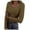 Khaki, variant on YDFCWXW Womens Long Sleeve Scoop Neck Ribbed Knit Fitted Casual Tops Tee Slim Basic Shirts Grey, L