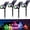 4 sets of colored lights, variant on 2/4 Sets Solar LED Landscape Spotlights 18 LEDs 3-Level Dimming IP44 Waterproof Auto Light Control Night Light for Courtyard Lawn Flower Bed Landscape Tree Billboard