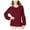 Red - mediunred, variant on I-N-C Womens Button Shoulder Pullover Sweater, Metallic, Small