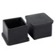 thumbnail image 3 of 30 Uds., 30x30mm, cubierta cuadrada de goma para patas de silla de escritorio, color negro, 3 of 5