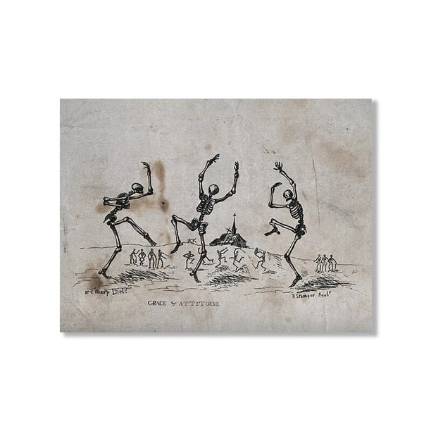 Moody-Conjunto de pared de galería de Halloween, impresiones de gato negro, pintura en lienzo, póster Vintage, búho, murciélago, imágenes de pared, decoración de la Academia oscura