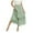 Green, variant on Women's Polka Dot Hollow Out Long Skirt Lace Stitching Pleated Loose High Waist Dress