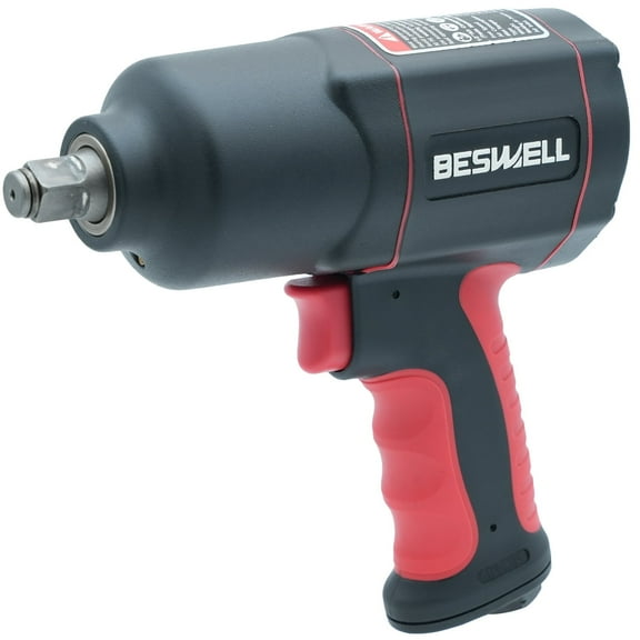 Beswell® 1/2 " High Torque Air Impact Wrench with Up to Real 1180 Foot-Pounds Max Loosen Torque Output-BW-112BN