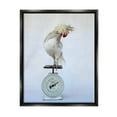 thumbnail image 2 of Stupell Industries White Bird Standing Vintage Kitchen Scale Photography Photograph Jet Black Floating Framed Canvas Print Wall Art, Design by Tania Soderman, 2 of 5