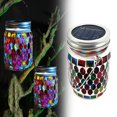 thumbnail image 4 of Linterna Solar Al Aire Libre Wdftyju Mosaico LED Impermeable para Jardín Azul, 4 of 9