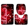 thumbnail image 4 of Juego de 3 alfombrillas de baño para el día de San Valentín, alfombrilla absorbente y antideslizante, 4 of 6