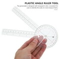 thumbnail image 3 of 2 Pcs Règle d'Angle Goniomètre Transparente, Règle de Mesure Portable, 3 of 4