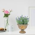 thumbnail image 4 of UPOUART Small Floral Urn Planter Iron Vintage Square 1Set for Garden Tool, 4 of 6