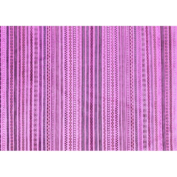 Ahgly Company Indoor Rectangle Oriental Purple Modern Area Rugs, 5' x 7'
