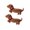 1, variant on 2PCS Flock Dog Hair Clip For Bangs Flyaways Secure Side Design Gentle Hair Barrettes For Women Kids Girl Hairstyle