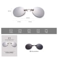 thumbnail image 4 of Gafas De Sol Sin Montura Gafas De Conductor Clip En La Nariz Lente Gafas Redondas Gafas Sin Marco De Moda Methold VI008945-02, 4 of 6
