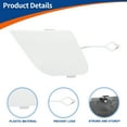 thumbnail image 4 of Unique Bargains Rear Right Car Bumper Tow Hook Cover Cap White Fit for Mercedes-Benz E W213 S213 17-20 No.A2138850022, 4 of 6