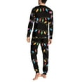 thumbnail image 4 of Renewold Family Pajamas Christmas Lights Tracksuit Shirt Pants with Pockets 2 Pieces Softness Long Sleeve Pullover Tops Size 3XL Men Jogger Yoga Sweatsuit Vacation Holiday Gifts, 4 of 5
