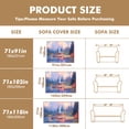thumbnail image 5 of Throw Sofa Cover Soft Washable Decorative Couch Covers for 3 Cushion with Tassels Furniture Protector for Pets and Kids 91x134in, 5 of 5