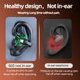 thumbnail image 3 of Auriculares de conducción ósea con Bluetooth 5.2, auriculares inalámbricos con clip para la oreja, auriculares deportivos con gancho para la oreja y micrófono, 3 of 6