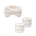 thumbnail image 1 of Diadema de maquillaje, conjunto de muñequera para mujeres y niñas, diadema de microfibra de franela para ducha, diadema para el pelo, muñequeras para lavado, Spa, Yoga, deportes, 1 of 8