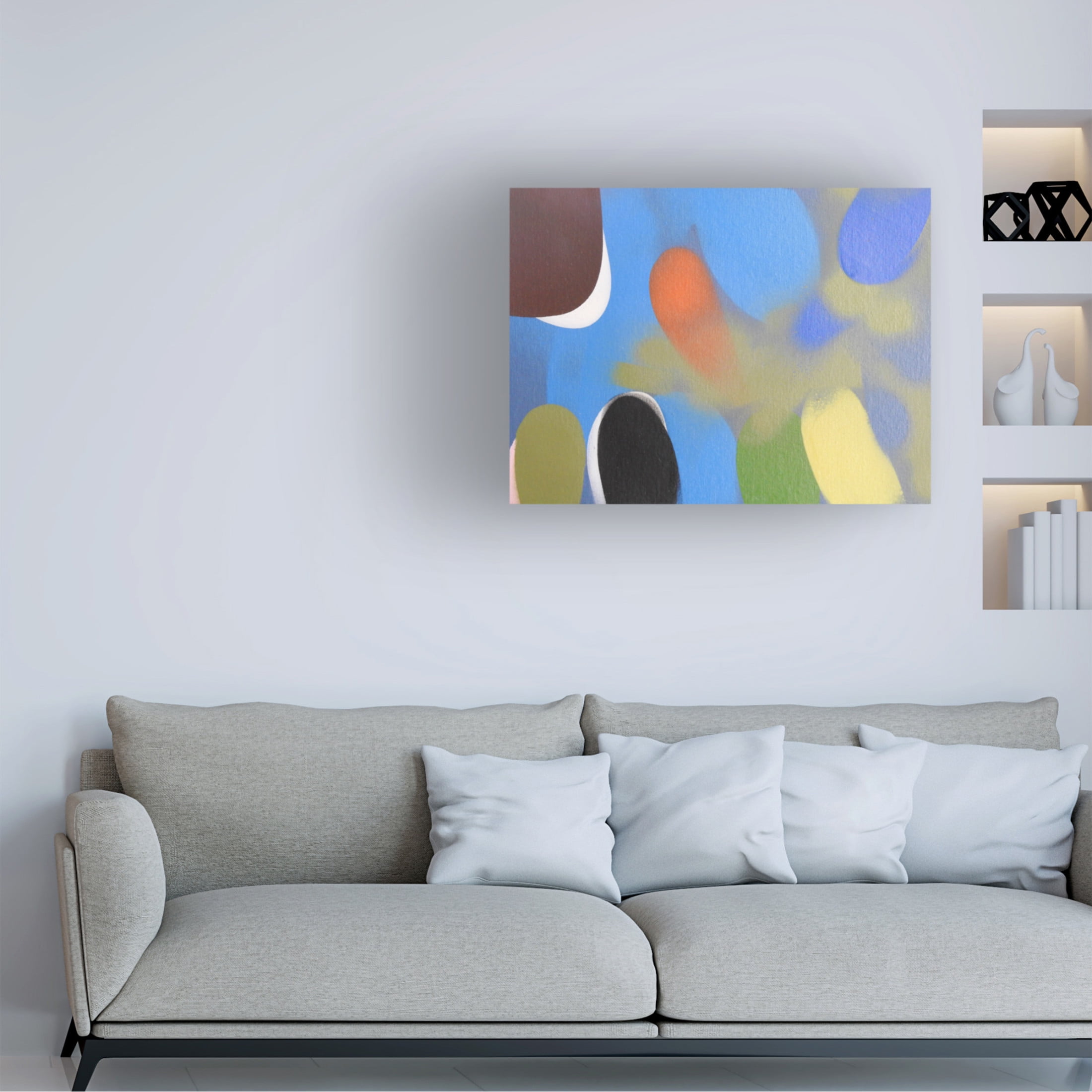 Canvas Wall Art - Gill Miller 'Life 11' Wall Art for Living Room, Bedroom, or Office Décor by Trademark Fine Art - 32 x 24 Inches
