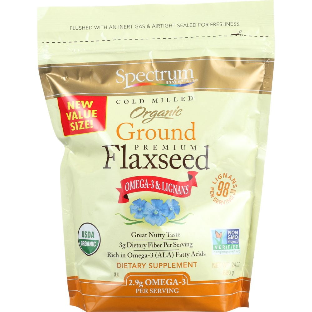 Spectrum Essentials Ground Flaxseed, 24 Oz