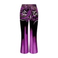 thumbnail image 5 of Bovemsi Wide Leg Pants Woman High Waist Patterned Lightweight Loose Fit Casual Colorful Trouser Jeans Travel Pants, 5 of 9
