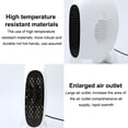 thumbnail image 2 of pitrice Indoor Home Office Dorm Mini Fan Heater Winter Desktop Electric Hands Warmer 500W Quiet ABS Power Off Overheating Protection 110V, 2 of 7