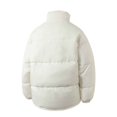 thumbnail image 3 of Mifsaly Mens Puffer Jacket Solid Color Stand Collar Full Zip Casual Padded Winter Coat with Multi Pockets Beige,5XL, 3 of 8