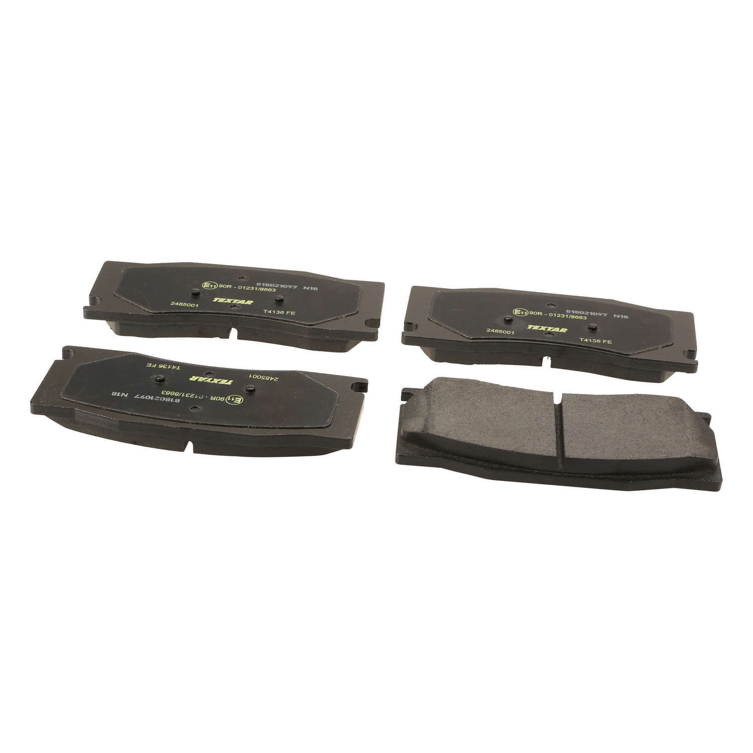 Textar OE Formulated Brake Pad Set, With Shims