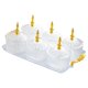 thumbnail image 4 of Bandeja para servir con compartimentos para snacks de frutas, adecuada para fiestas, cenas. Transparente, 4 of 8