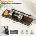 thumbnail image 5 of Lipa 24 Inch 2 Pack Floating Shelves for Wall,Farmhouse Live Edge Shelf,Living Room Bedroom Kitchen,Charcoal Brown, 5 of 8