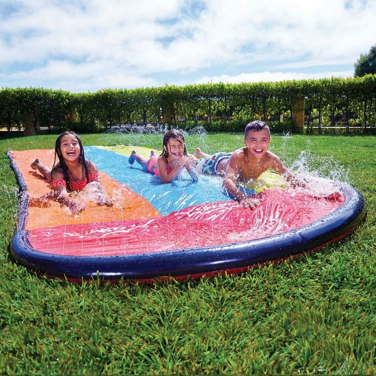 Wham-O Kids Backyard Outdoor Slip N Slide Triple Lane, 18 ft