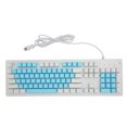 thumbnail image 2 of Wired Keyboard, 104 Keys Quick Response Mechanical Switch Gaming Keyboard  for Desktop Laptop Brown SwitchBlue White Keycaps,Red SwitchBlue White Keycaps,Green Switch Black Keycaps, 2 of 7