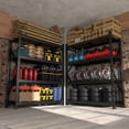thumbnail image 2 of VEIKOUS 4-Tier Heavy Duty Garage Storage Shelving Unit, 72"W x 24"D x 84"H, 8000 lbs Total Load Capacity for Garage, Office, Black, 2 of 13