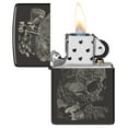 thumbnail image 6 of Zippo Skull Mushroom Design High Polish Black Pocket Lighter, 6 of 6