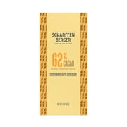 SCHARFFEN BERGER 62% Cacao Semisweet Dark Chocolate Bar, 3 Ounce