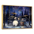 thumbnail image 2 of Designart "Winter Rhythms On Music Drums I" Music Floater Framed Canvas Prints, 2 of 5