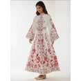 thumbnail image 6 of Printed Long Sleeve Maxi Dress with Belt, 6 of 6