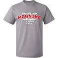 thumbnail image 2 of OXI T-Shirt - I Don’t Like Morning People, Basic Casual T-Shirt for Men's and Women Fleece T-Shirt Short Sleeve - Sport Grey X-Large, 2 of 3