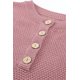 thumbnail image 3 of ABPHQTO Suéter rosa con cuello henley y hombros caídos con aberturas para mujer, 3 of 5
