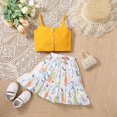 thumbnail image 4 of Vedolay Young Girl Dresses Toddler Girls Easter Christmas Wedding Pageant Party Formal Dresses,Yellow 18-24 Months, 4 of 5