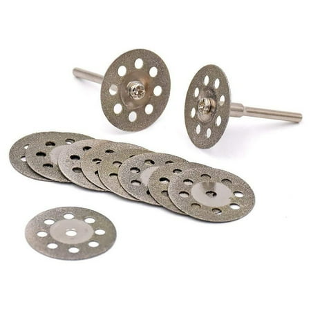 

10 Pcs Diamond Cutting Wheel Cut Off Discs Coated Rotary Tools