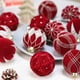 thumbnail image 4 of Adornos navideños de bolas de terciopelo de 12 quilates, perfectos para colgar en el árbol de Navidad, para fiestas navideñas en interiores y exteriores, decoración del hogar, 4 of 5