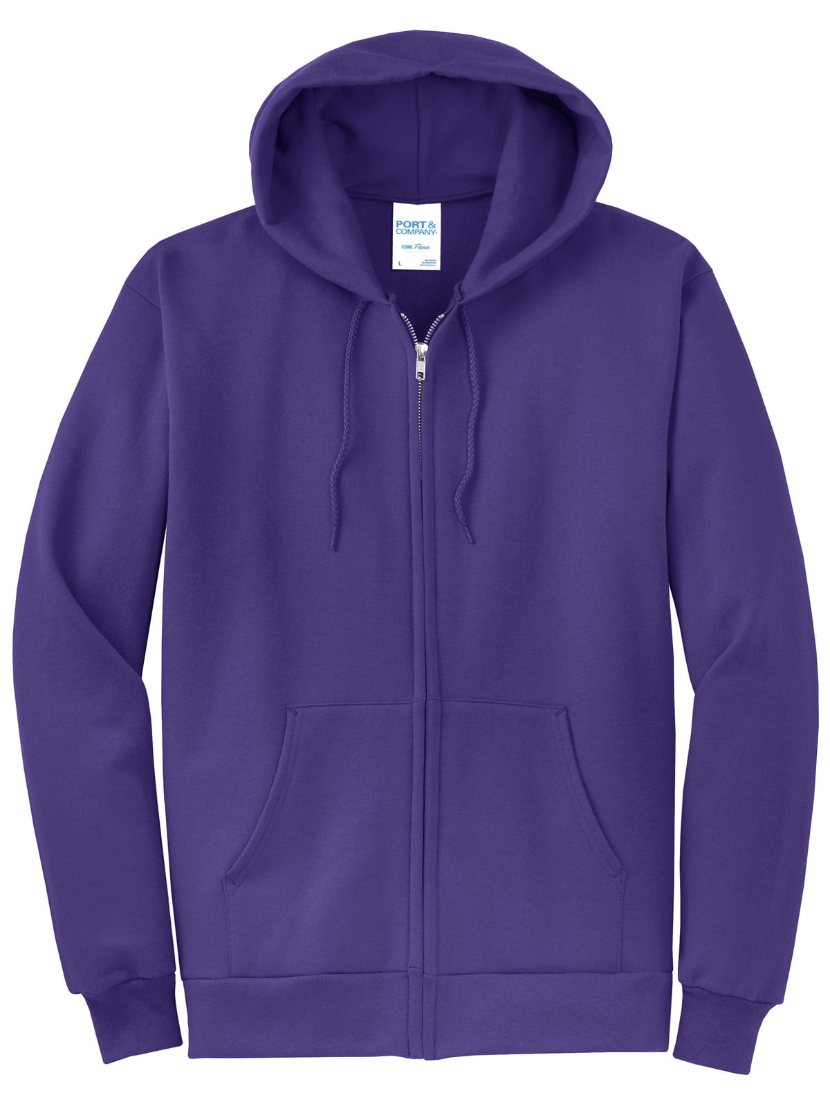 Port & Company Men's Classic Full-Zip Hooded Sweatshirt - Athletic H, Medium