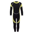 thumbnail image 1 of Yuarrent Buen regalo Trajes de buceo para niños Super elasticidad y amplia aplicación Trajes de baño para niños Buceo Traje de baño amarillo dorado ocho, 1 of 6