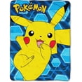 thumbnail image 1 of Glitch Pikachu Micro Raschel Couverture, 46 Pouces par 60 Pouces, Glitch Pikachu, 1 of 6