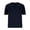 Navy, variant on WREESH Men's Henley Pullover Solid Color Round Neck Short Sleeve Casual T-Shirt Olive Green